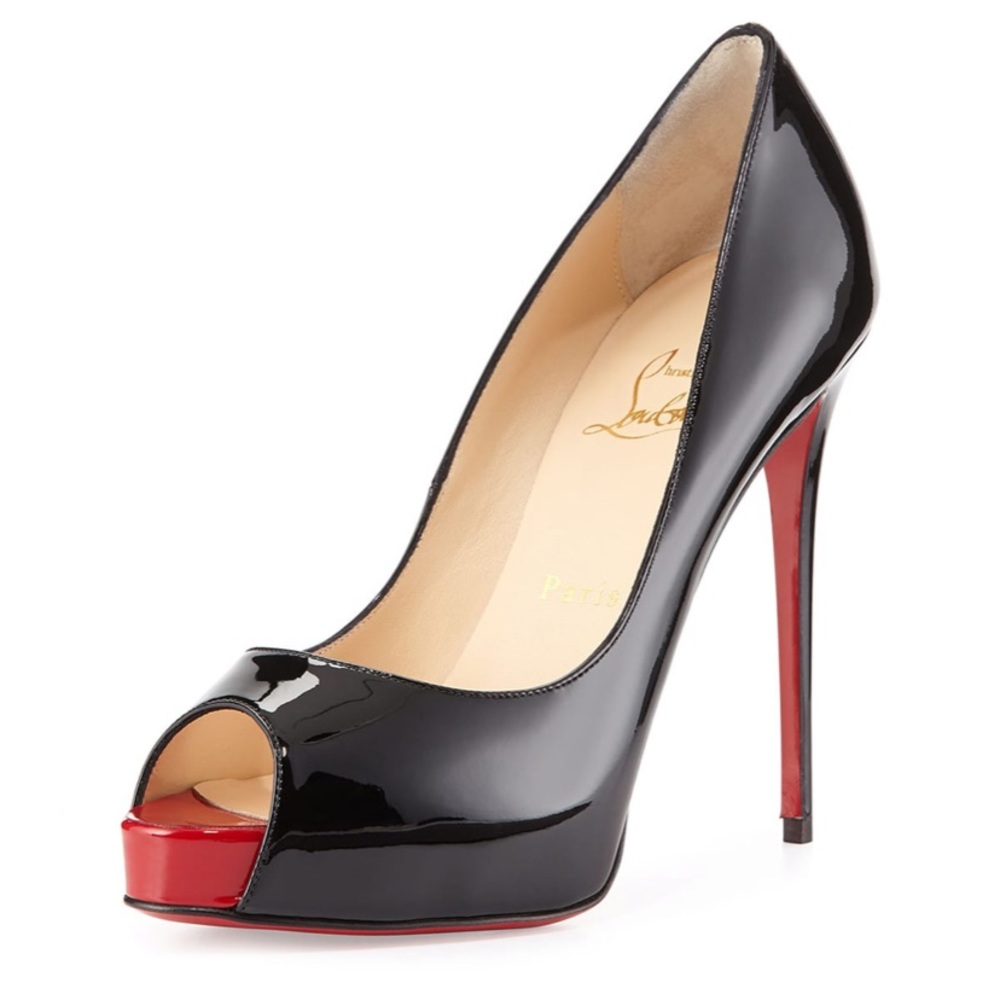 Louboutin New Very Prive Patent Red Sole Pump